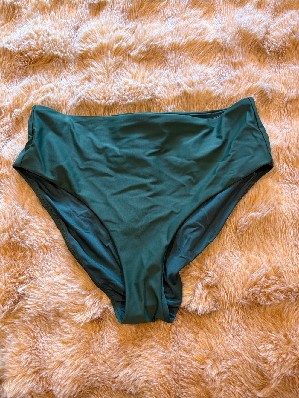 Quince Dark Teal High-Waist Bikini Bottom